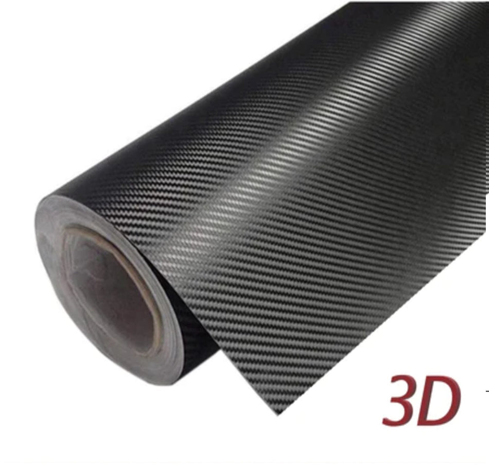 Carbon Fibre Vinyl Wrap 3D Black