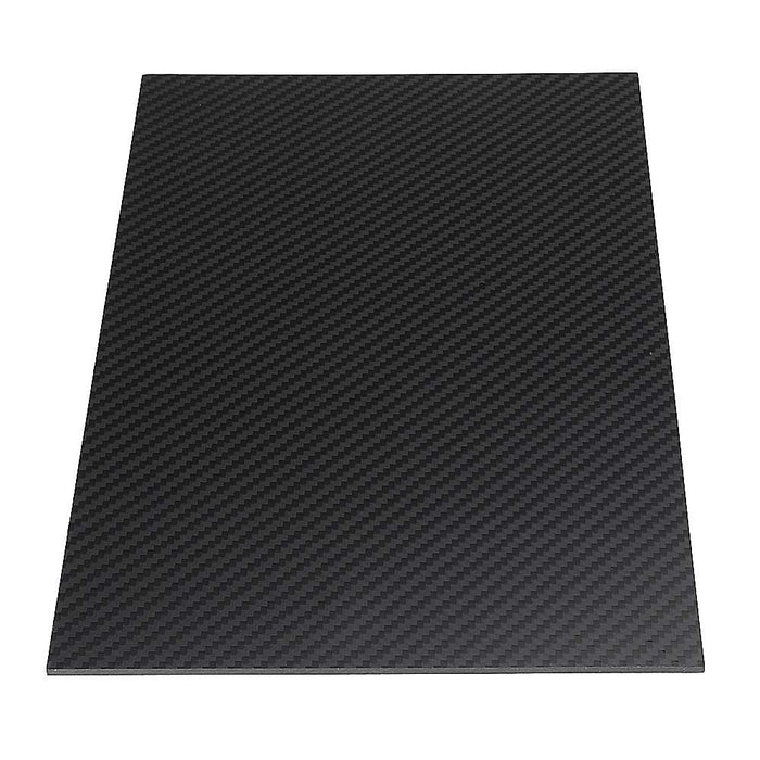 Carbon Fibre Sheet Matte Twill Single Sided 1 to 5mm Thicknesses