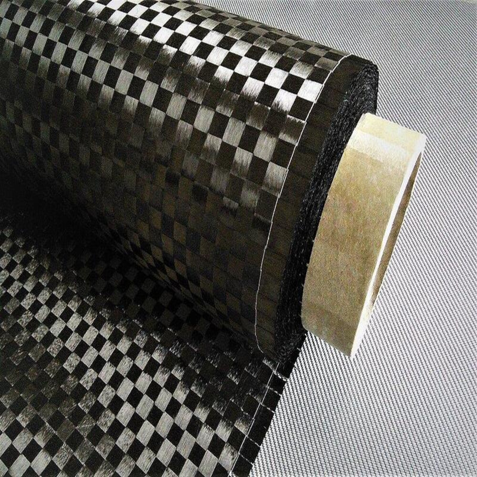 Carbon Fibre Spread Tow 200g 20 x 20mm Squares Plain Weave 1000mm Width