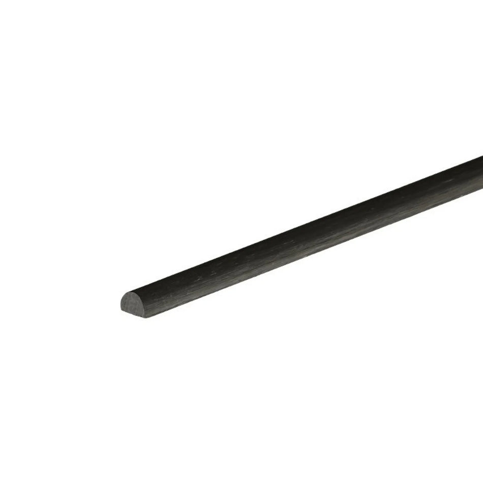 Carbon Fibre Rod 3mm Half Round  1000mm