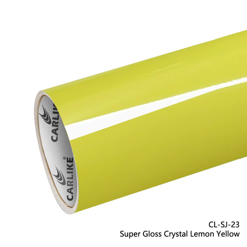 Vinyl Wrap Plain Gloss Yellow Premium Quality 1520mm Width